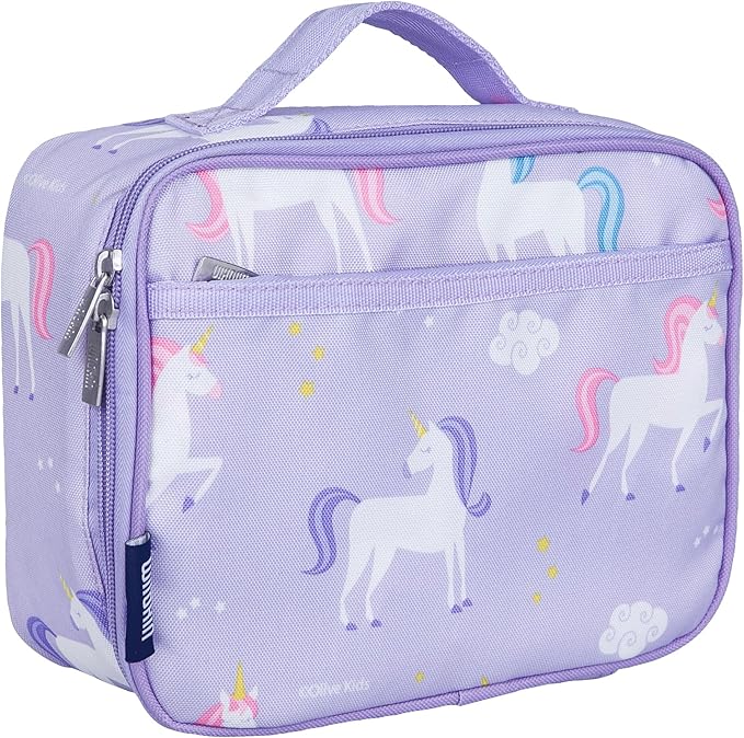 Wildkin Kids Insulated Lunch Box – Durable and Reusable for School & Travel - Unicorn