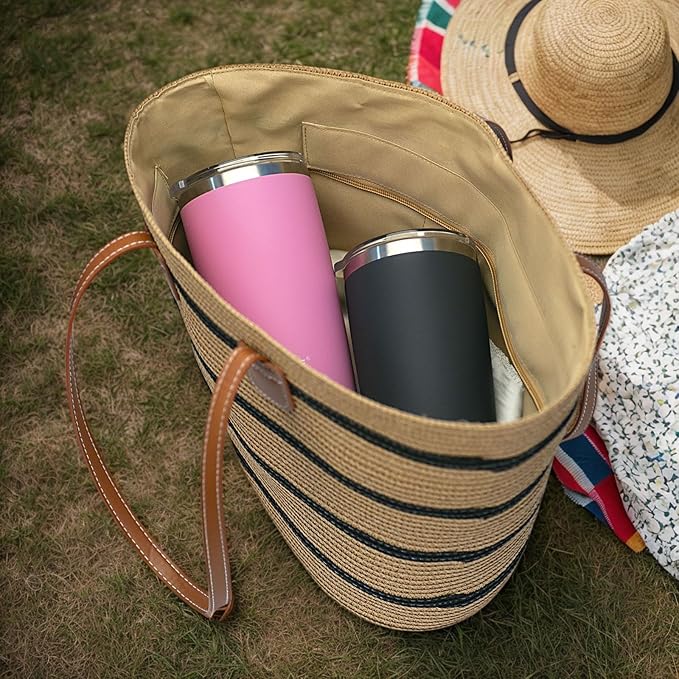 Soft Gray 20 oz Stainless Steel Vacuum Insulated Tumbler with Lid,Durable Travel Coffee Mugs Cups,Dishwasher Safe, Leak Proof,Cold And Hot Coffee Bottle,Easy Cleaning,Silicone Coating Soft Touch,men