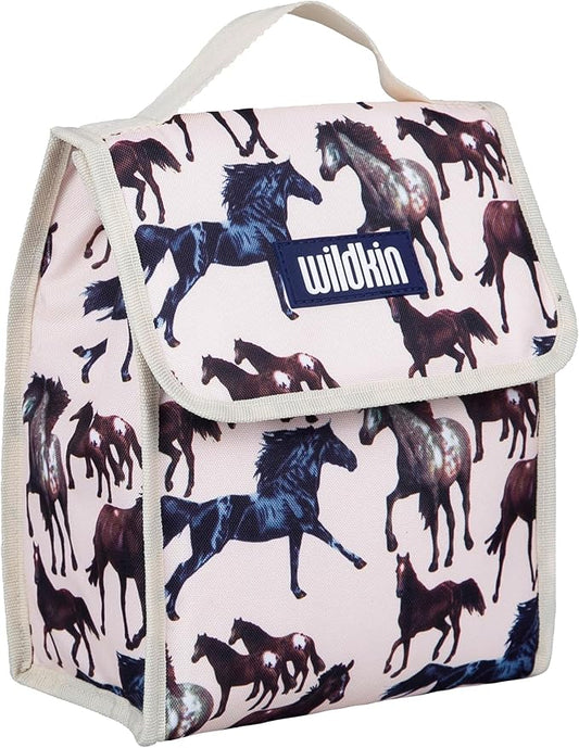 Wildkin Kids Insulated Lunch Bag – Reusable, Ideal for Hot/Cold Snacks, School & Travel - Horse Dreams