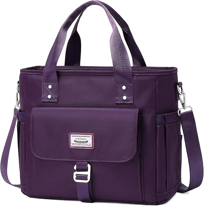 Weitars Lunch Bag for Women Work,Insulated Lunch Box Extra Large Lunch Tote Bag,Wide-Open Tote Cooler Bag With Removable Shoulder Strap with Side Pocket,Lunchbag For Picnic Hiking Beach