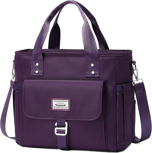 Weitars Lunch Bag for Women Work,Insulated Lunch Box Extra Large Lunch Tote Bag,Wide-Open Tote Cooler Bag With Removable Shoulder Strap with Side Pocket,Lunchbag For Picnic Hiking Beach