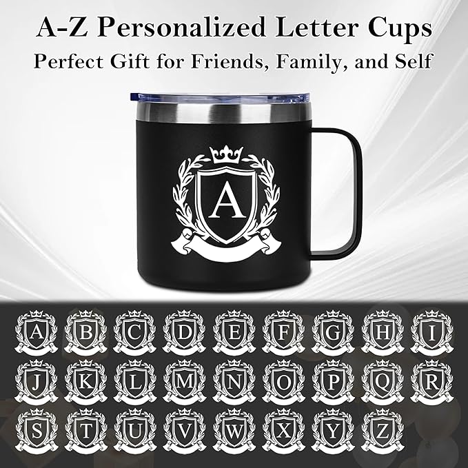 Personalized 14 Oz Insulated Coffee Mug with Lid Travel Cup Men Guy Best Friend Happy Birthday Cool 19th 20th 25st 30th 40th 45th 75th 1974 1964 19 40 50 55 60 65 70 80 90 Year Old Cool Unisex Gifts,O