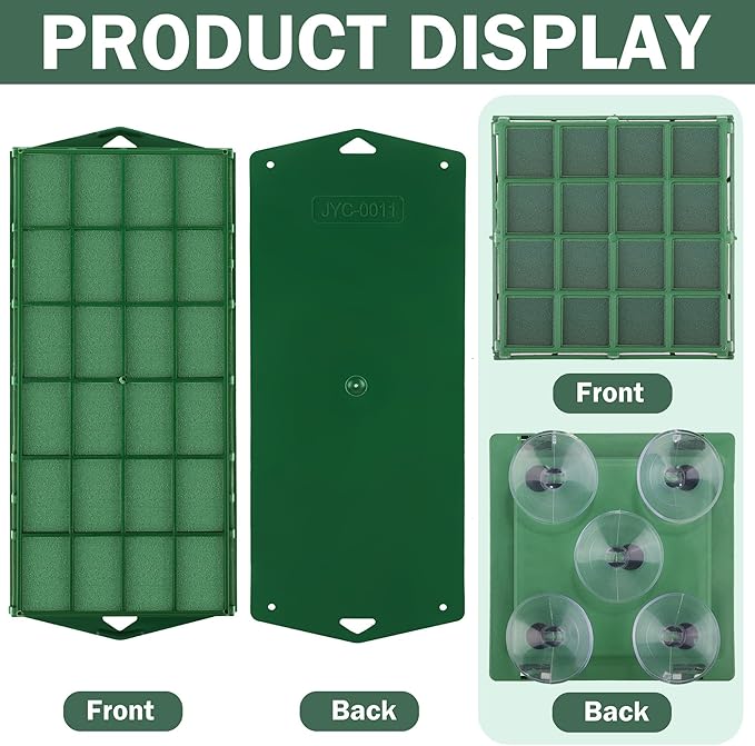 6 Packs Floral Foam Cage Rectangle and Square Flower Holder with Floral Foam Blocks Flower Cage Holders Flower Arrangements Supplies Cage for Fresh Flowers, Wedding Home Garden Decorations