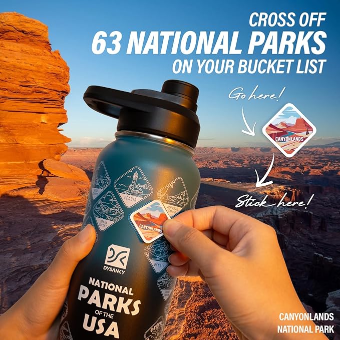 40 oz Insulated Water Bottle | Thickened Stainless Steel Vacuum Metal | Portable Sports Water Jug for Gym and Hiking with Straw, Carrier Bag, Handle Strap | BPA-Free 40 oz