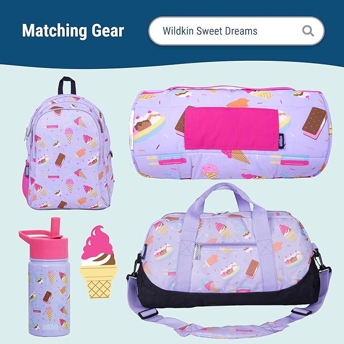Wildkin Kids Insulated Lunch Box – Durable and Reusable for School & Travel - Sweet Dreams