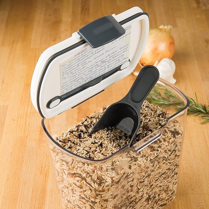 ProKeeper 2.5-Quart Grain Storage Container with Hinged Lid, Clear – BPA-Free, Airtight Seal