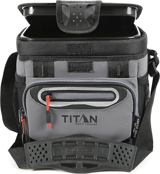 Titan by Arctic Zone Deep Freeze Cooler - Zipperless Hardbody Cooler - Deep Freeze Insulation, HardBody Liner, and SmartShelf
