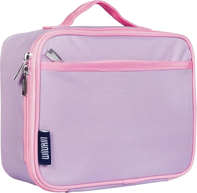 Wildkin Kids Insulated Lunch Box – Durable and Reusable for School & Travel - Lilac