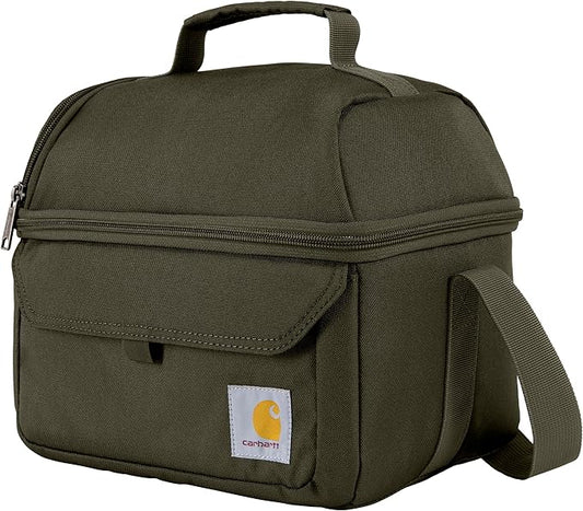 Carhartt 12 Can Two Compartment Lunch Box | Durable, Fully-Insulated Lunch Bag for Women & Men, Large Lunchbox (Tarmac)