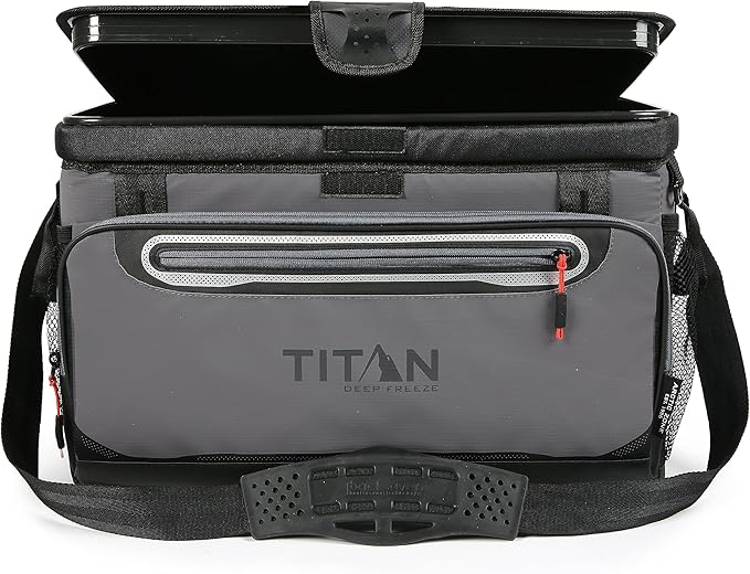 Titan by Arctic Zone Deep Freeze Cooler - Zipperless Hardbody Cooler - Deep Freeze Insulation, HardBody Liner, and SmartShelf