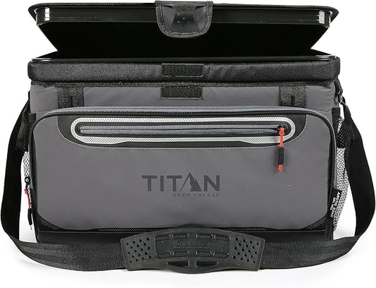 Titan by Arctic Zone Deep Freeze Cooler - Zipperless Hardbody Cooler - Deep Freeze Insulation, HardBody Liner, and SmartShelf