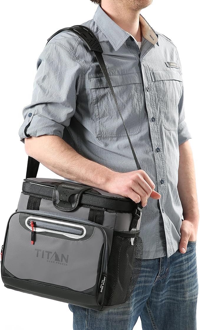 Titan by Arctic Zone Deep Freeze Cooler - Zipperless Hardbody Cooler - Deep Freeze Insulation, HardBody Liner, and SmartShelf