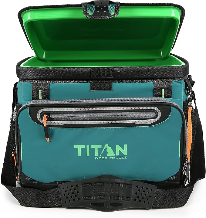 Titan by Arctic Zone Deep Freeze Cooler - Zipperless Hardbody Cooler - Deep Freeze Insulation, HardBody Liner, and SmartShelf