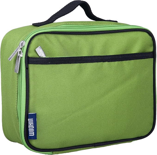Wildkin Kids Insulated Lunch Box – Durable and Reusable for School & Travel - Parrot Green