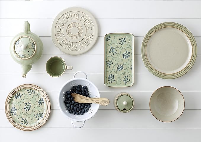 Denby HERITAGE-ORCHARD (GREEN) 12PPS (Dinner, Salad Plate, Cereal Bowl) Dinnerware Set, One size
