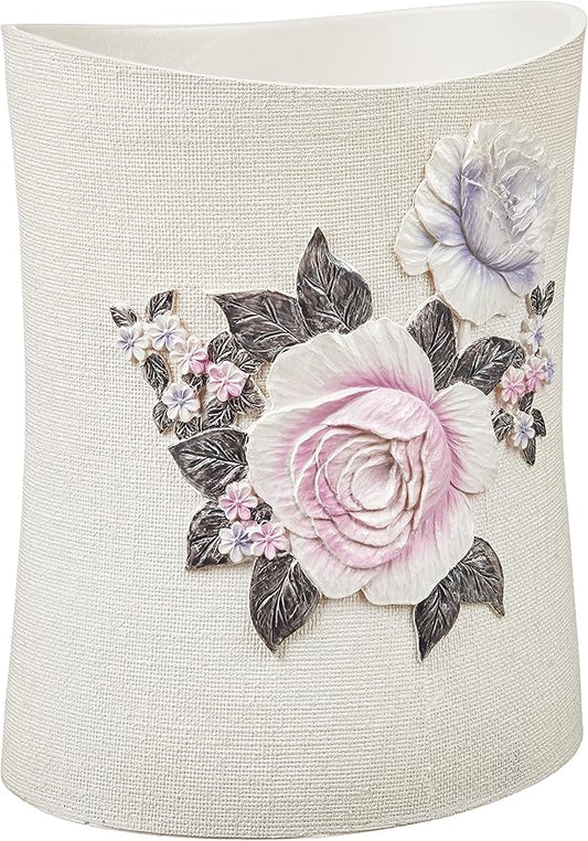 Popular Bath Waste Basket, Michelle Collection, 10x8, Lilac