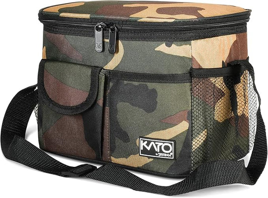 Tirrinia Insulated Lunch Bag for Women Men, Leakproof Lunch Box Containers for Adult, Work, School, Soft Lunchbox for Kids,Boys, Adult Cooler Bag for Picnic Hiking Beach,Camo