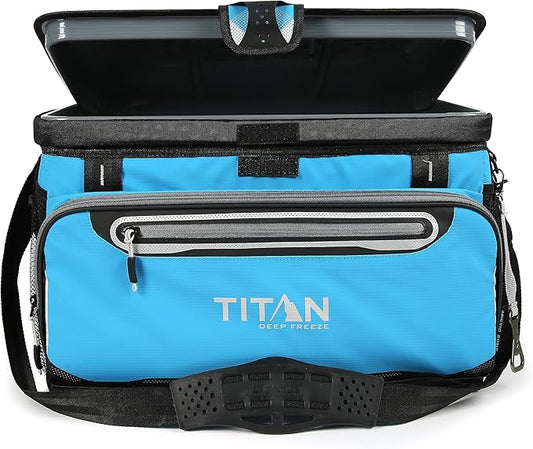 Titan by Arctic Zone Deep Freeze Cooler - Zipperless Hardbody Cooler - Deep Freeze Insulation, HardBody Liner, and SmartShelf