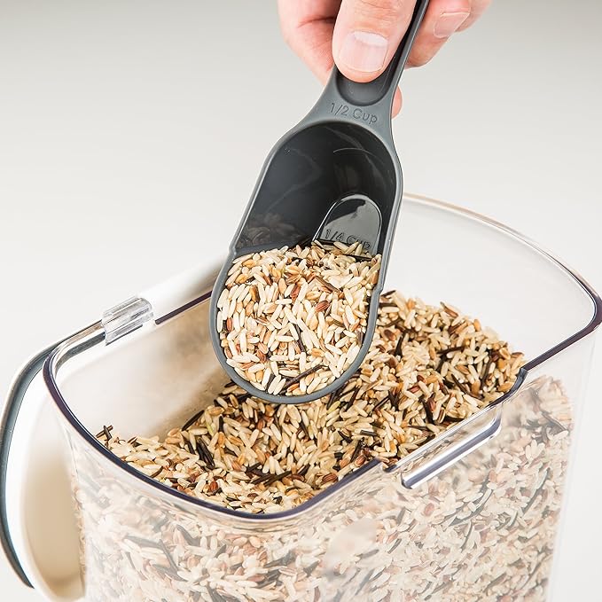 ProKeeper 2.5-Quart Grain Storage Container with Hinged Lid, Clear – BPA-Free, Airtight Seal