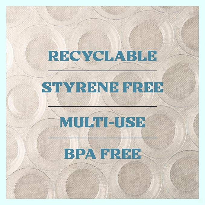 PLASTICPRO 240 Pack Crystal Like Clear Disposable Plastic Plates Dinner Dishes 10 ounce Bowls for Special Occasions Parties