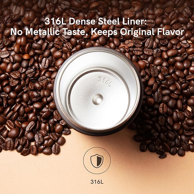 OutIn Travel Tumbler, Outdoor Insulated Coffee Tumbler with Leak-Proof Flip Lid, 12 oz Stainless Steel Mug for Hot & Cold Drinks Terra Brown