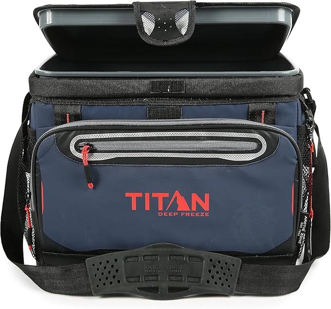 Titan by Arctic Zone Deep Freeze Cooler - Zipperless Hardbody Cooler - Deep Freeze Insulation, HardBody Liner, and SmartShelf