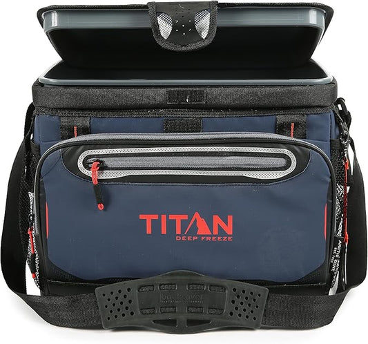 Titan by Arctic Zone Deep Freeze Cooler - Zipperless Hardbody Cooler - Deep Freeze Insulation, HardBody Liner, and SmartShelf