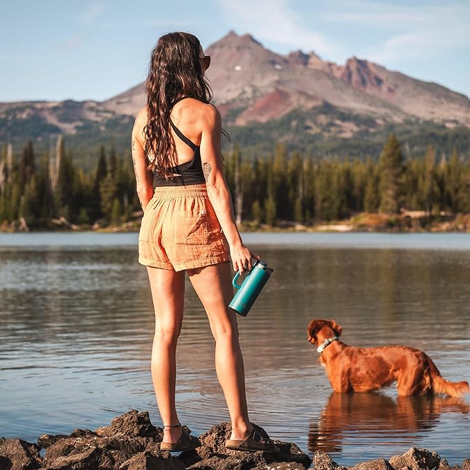 RTIC 20oz Road Trip Travel Mug with Lid and Handle, Ceramic Lined, Insulated, Stainless Steel, Metal, Double Wall Vacuum-Insulation, Portable Coffee, Tea Cup for Hot and Cold Drink, Graphite