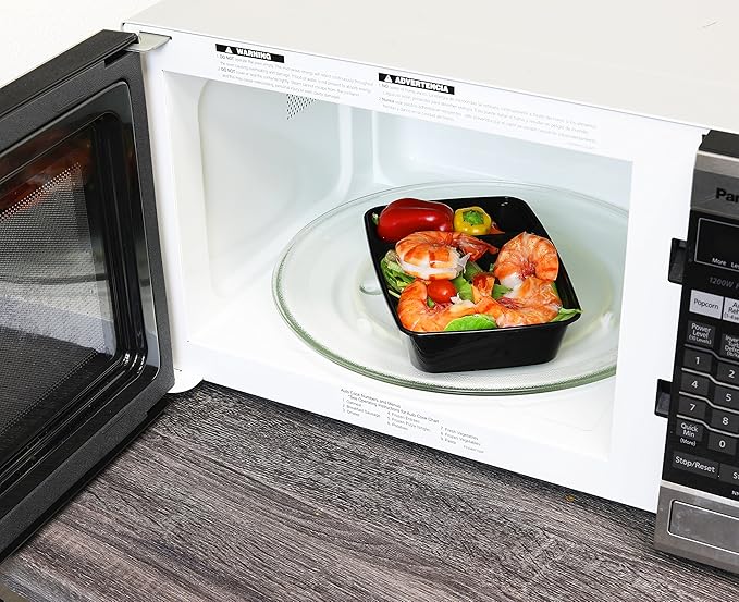 16 Pack - SimpleHouseware 2 Compartment Food Grade Meal Prep Storage Container Boxes (28 ounces)