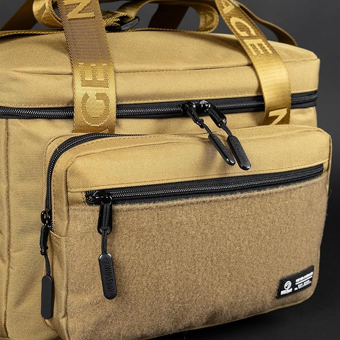 WOLFpak 20L Mini Tactical Lunch Box Cooler Bag - Water-Resistant 1000D Fabric, Insulated, Multiple Pockets, MOLLE & Patch Panel, Ideal for Work, Gym, Hiking (Khaki)